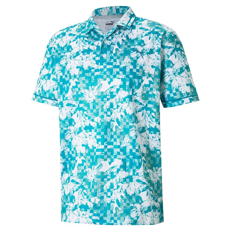 puma tech pique botanical polo