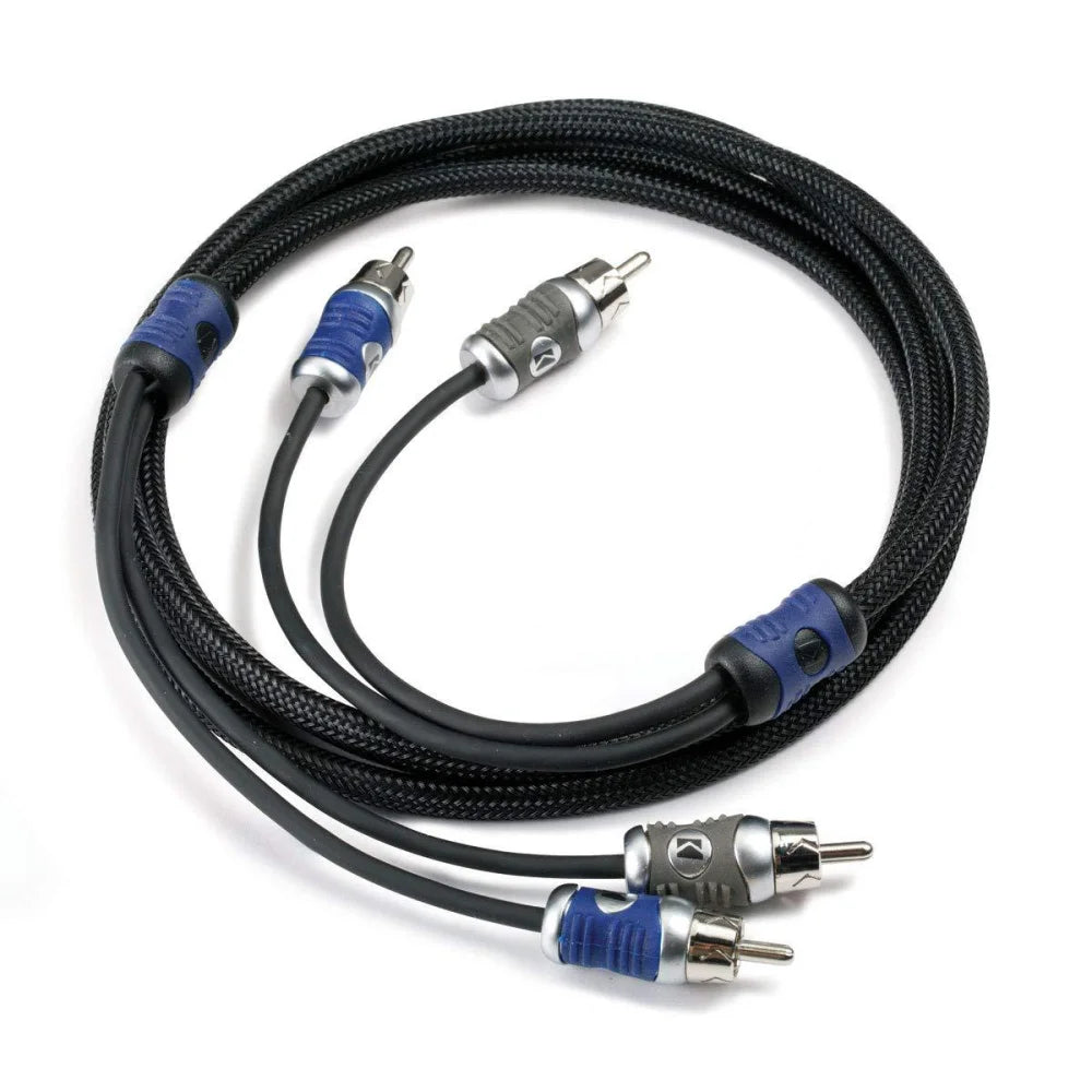 46QI21 KICKER Q-SERIES 2-CHANNEL RCA INTERCONNECTS, 1.0 METER