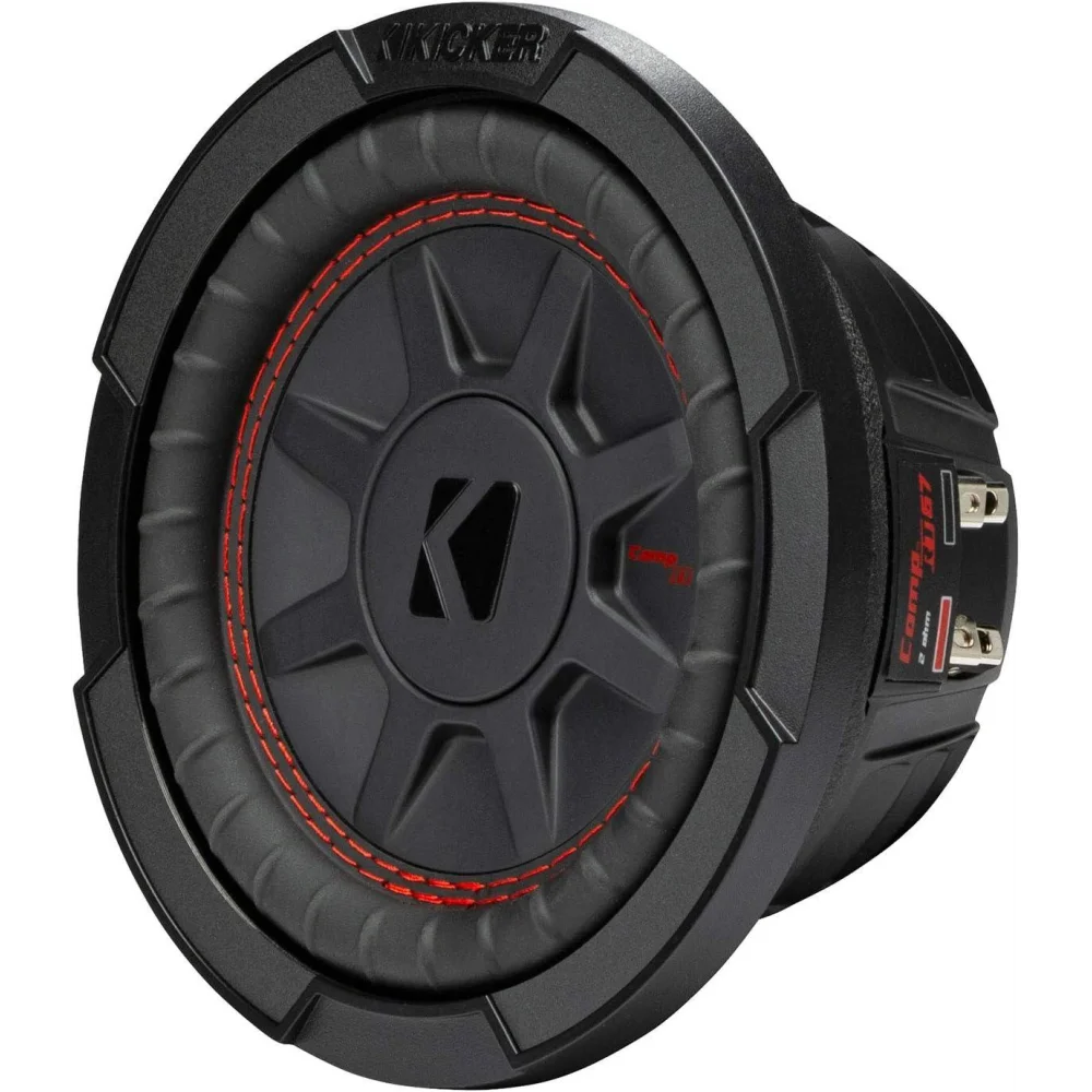 48CWRT672 KICKER 6.75" 6 3/4 INCH COMPRT THIN PROFILE SUBWOOFER SUB 150W RMS 2 OHM DVC