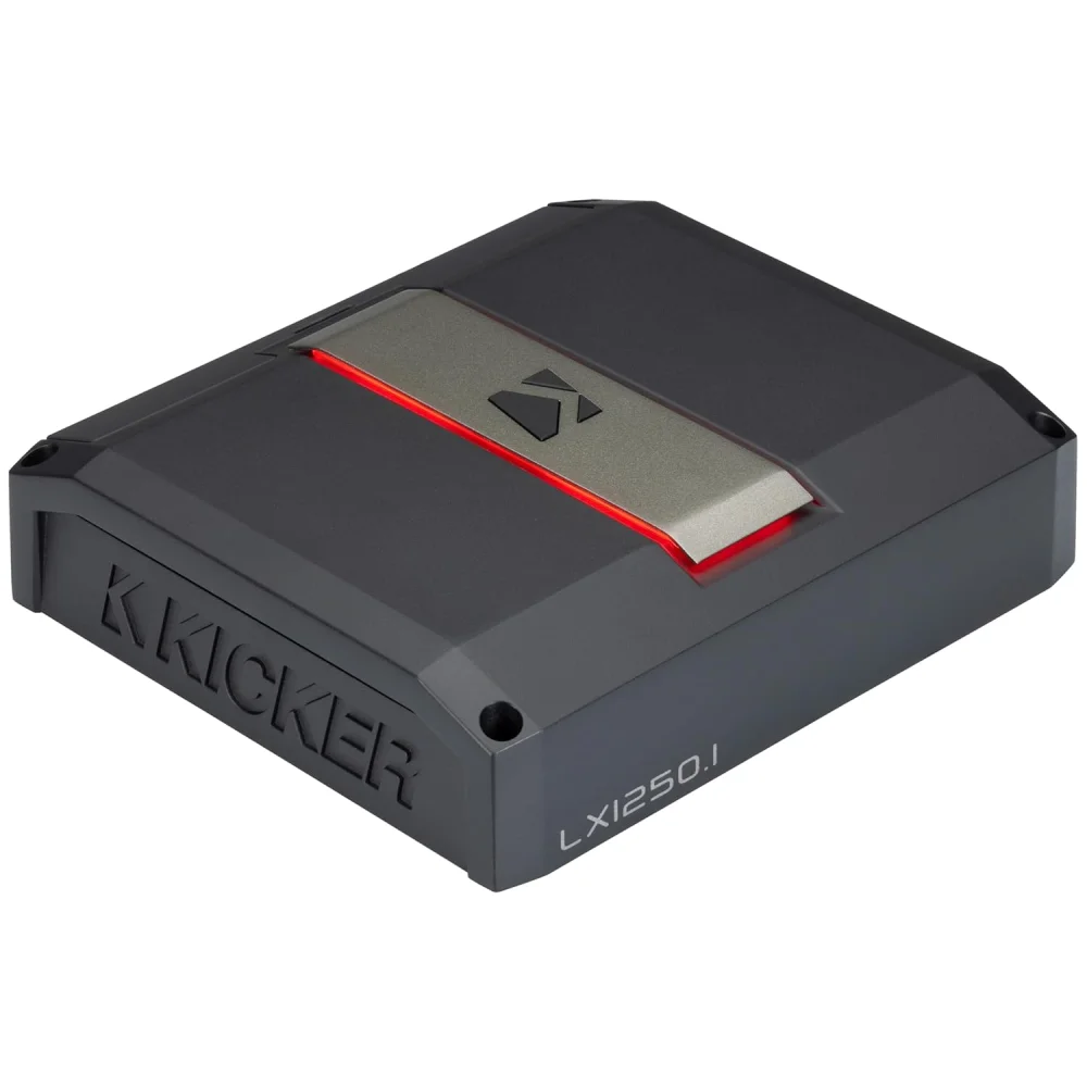 51LX12501 KICKER LX-SERIES 1250.1 PREMIUM MONO CLASS D CAR AUDIO SUBWOOFER AMPLIFIER 1250W RMS 1 OHM STABLE