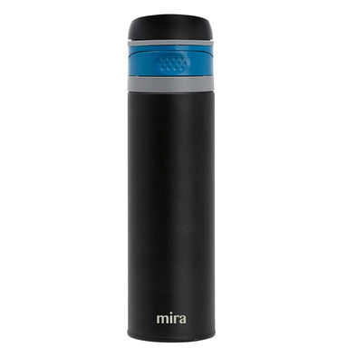 MIRA 18oz Stainless Steel Insulated Tea Infuser Bottle for Loose Tea, Thermos  Travel Mug, Sand 