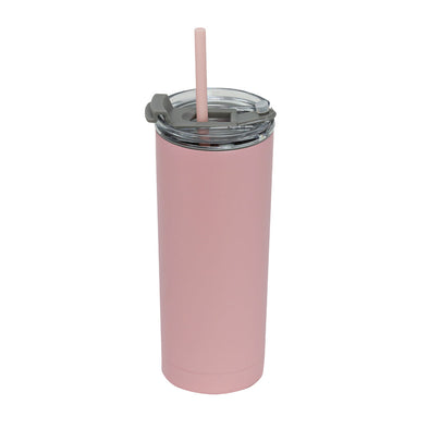 MIRA Modern Tumbler with Straw and Flip Lid, 20 oz (600 ml)