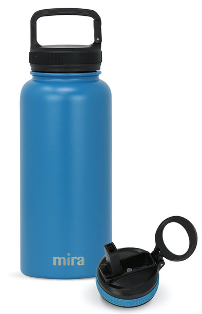 40 oz Sierra with 2 Caps - Straw Lid & Handle Lid – MIRA Brands