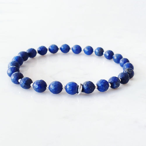 Amazon.com: AeraVida Classy Oval Simulated Blue Lapis-Lazuli & Mother of  Pearl .925 Sterling Silver Link Bracelet: Clothing, Shoes & Jewelry