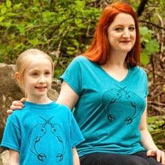 Narwhals shirts for Mommy and me