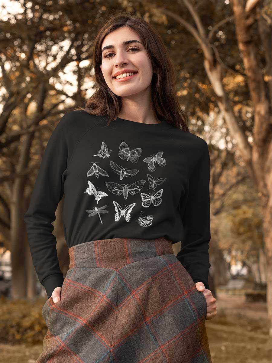 Cottagecore Butterfly Crewneck Sweatshirt