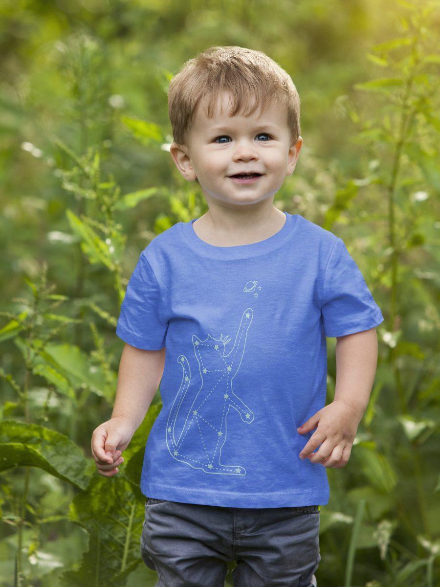 Cat Zodiac Constellation Kids Shirt