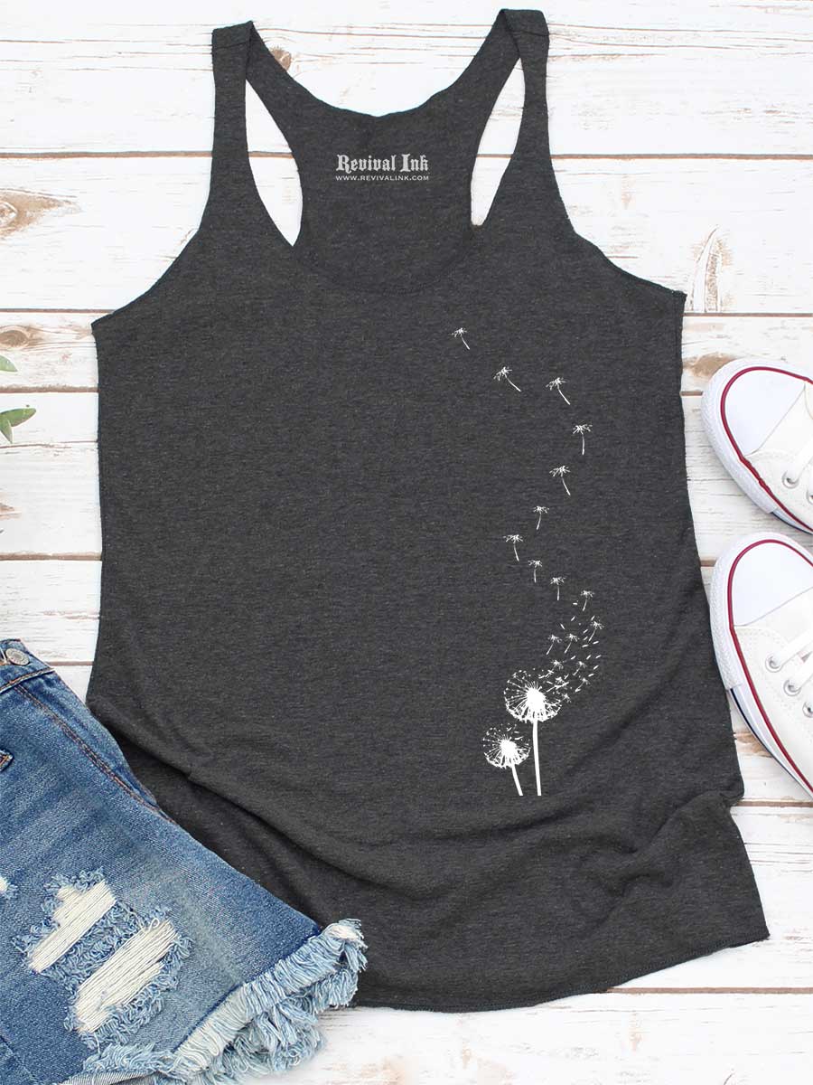 Dandelion Womens Graphic Tank Top