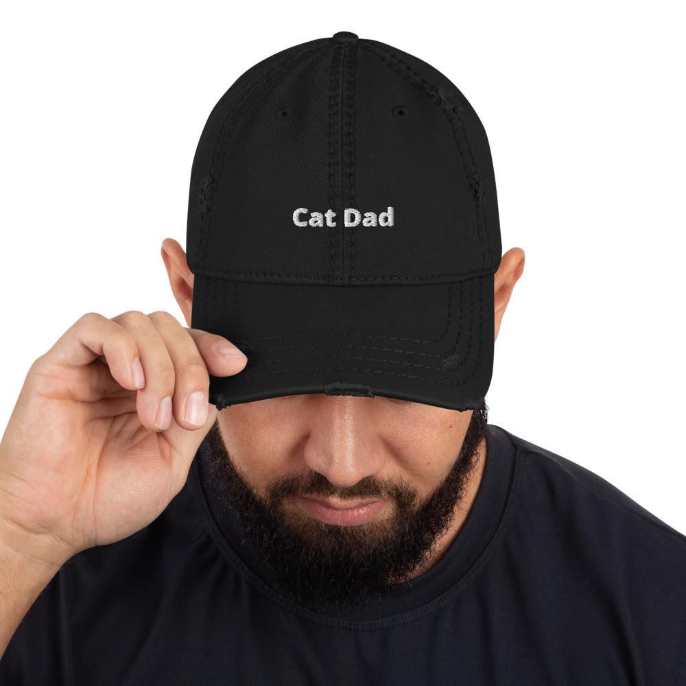 Embroidered Cat Dad Hat