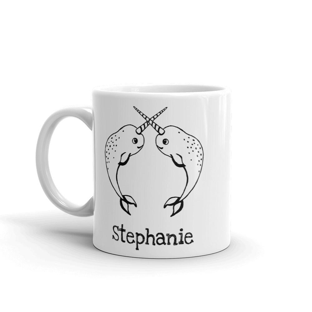 Narwhal Personalized Coffee Mug