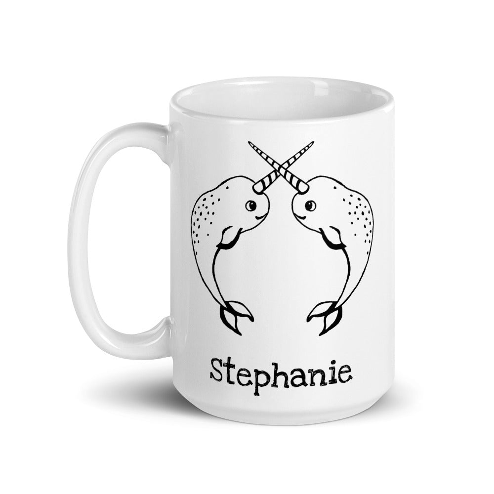 Narwhal Personalized Coffee Mug