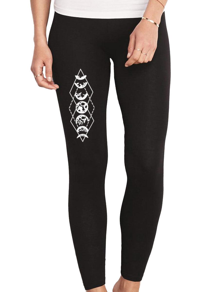 Moon Phases Womens Leggings