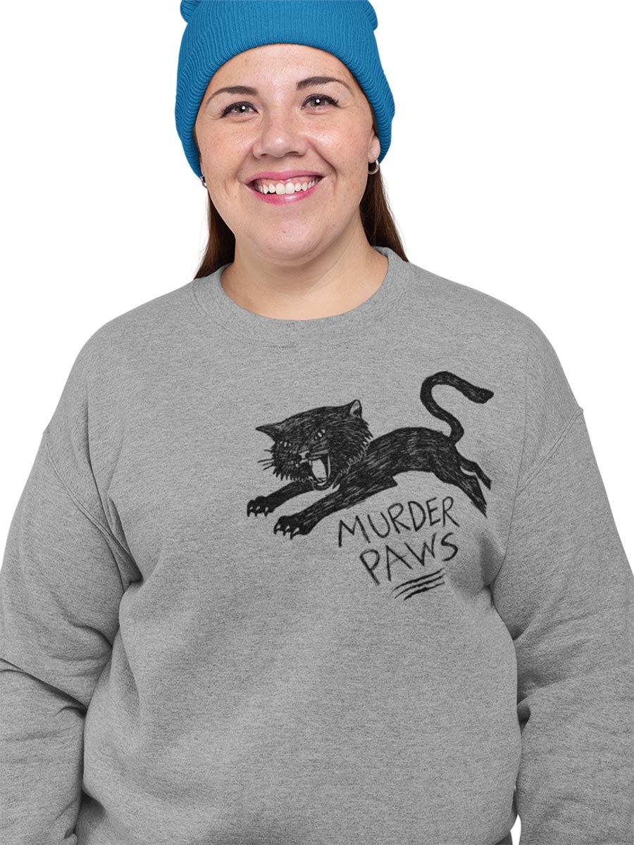 Funny Black Cat Crewneck Sweatshirt