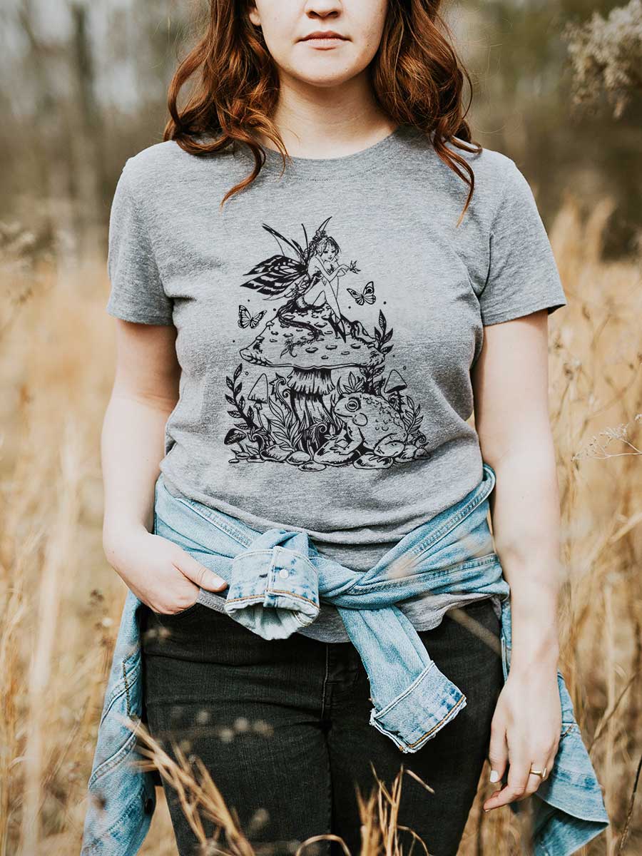 Mushroom Fairy Mens Tee