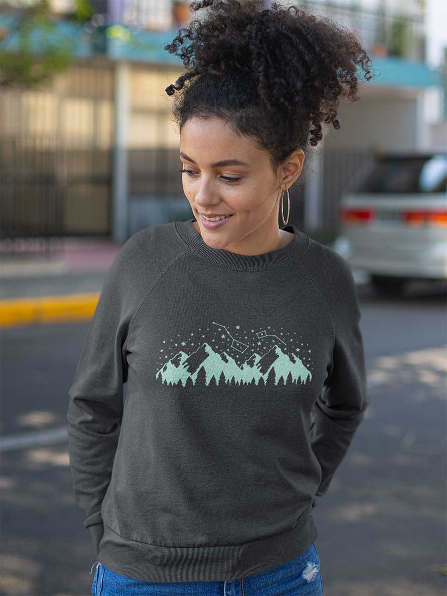 Constellation Mountains Crewneck Sweatshirt