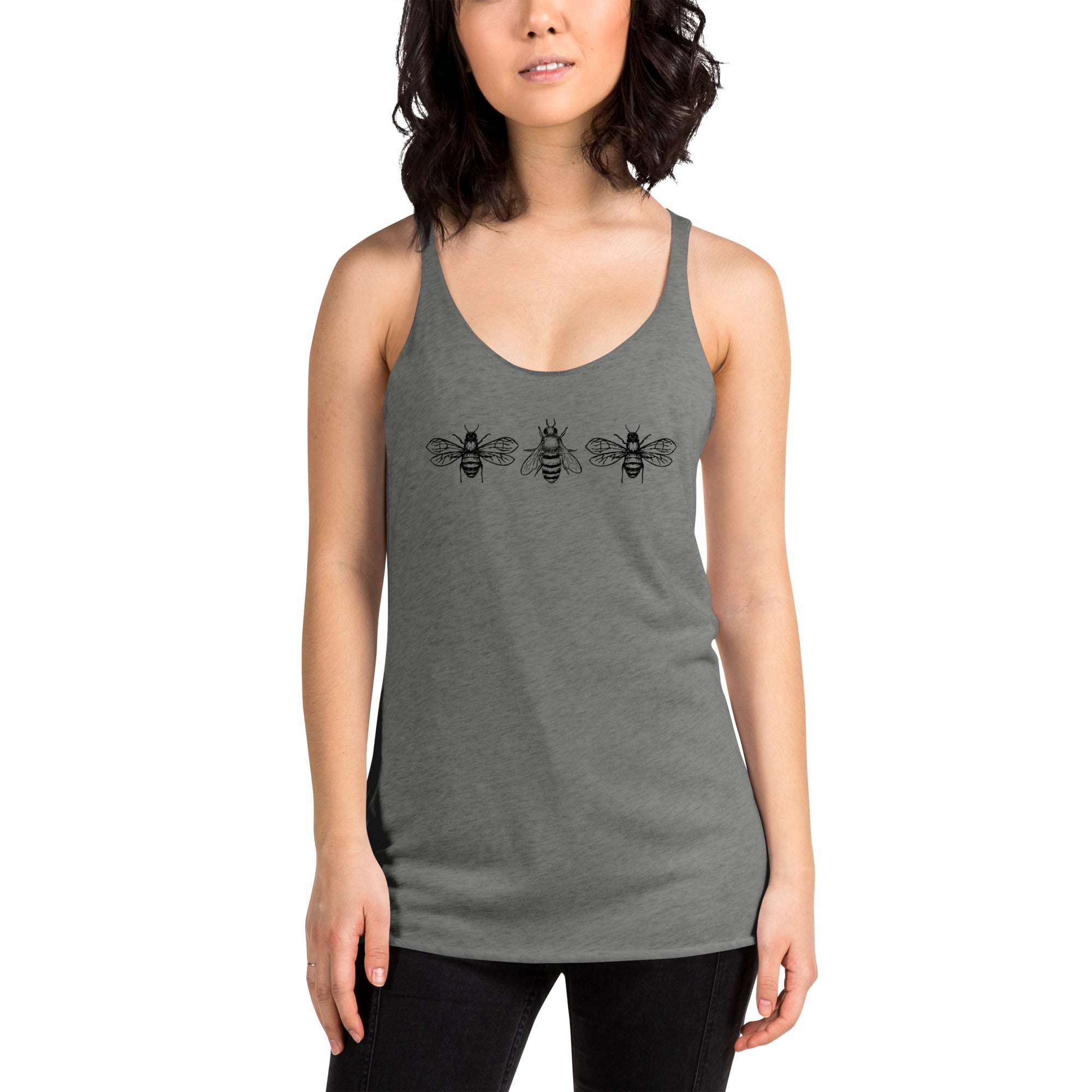 Bees Womens Racerback Tank Top