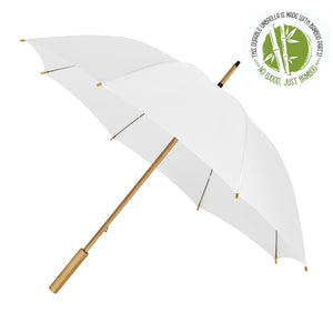 ECO bamboe paraplu wit
