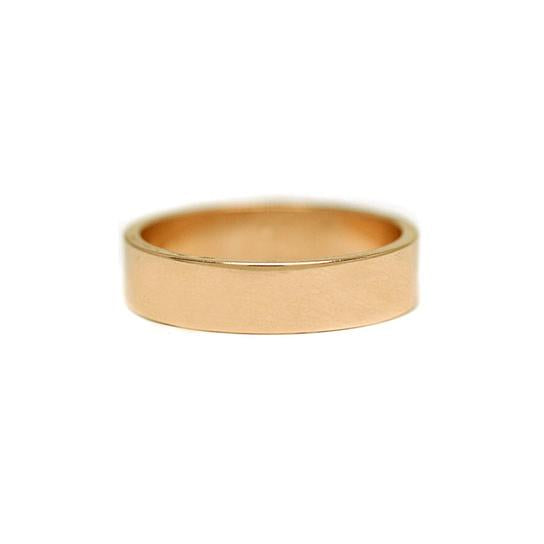 5mm Flat Yellow Gold Men's Wedding Band