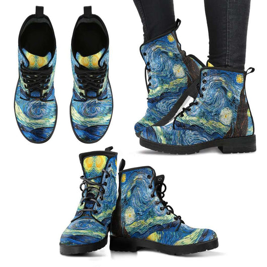 van gogh starry night shoes