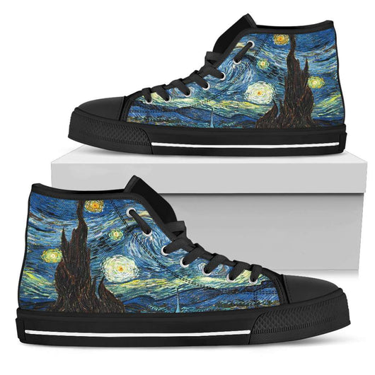 van gogh starry night shoes