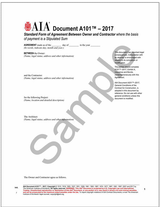 Aia Documents Forms