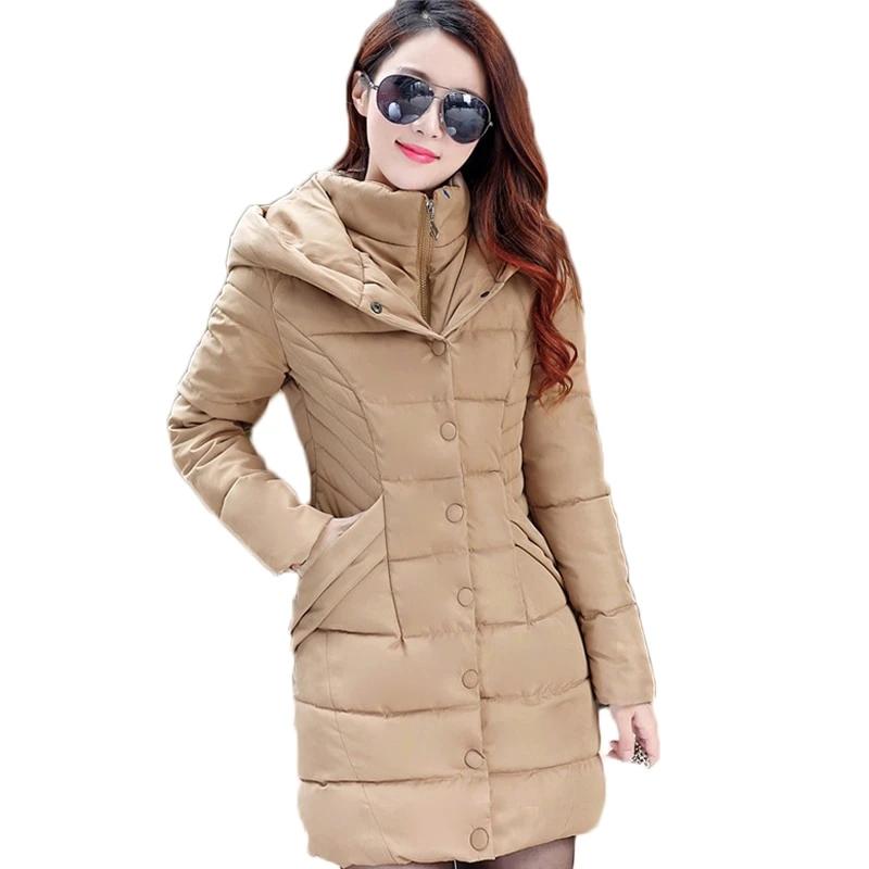 ladies long quilted coat with hood