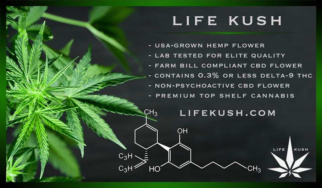 Life kush cannabis CBD products