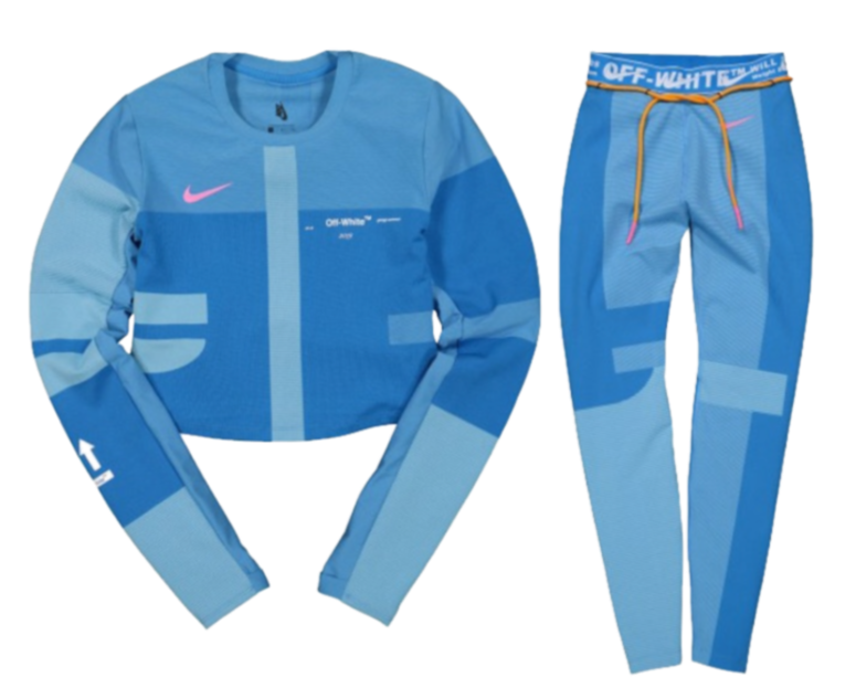 off white nike set blue