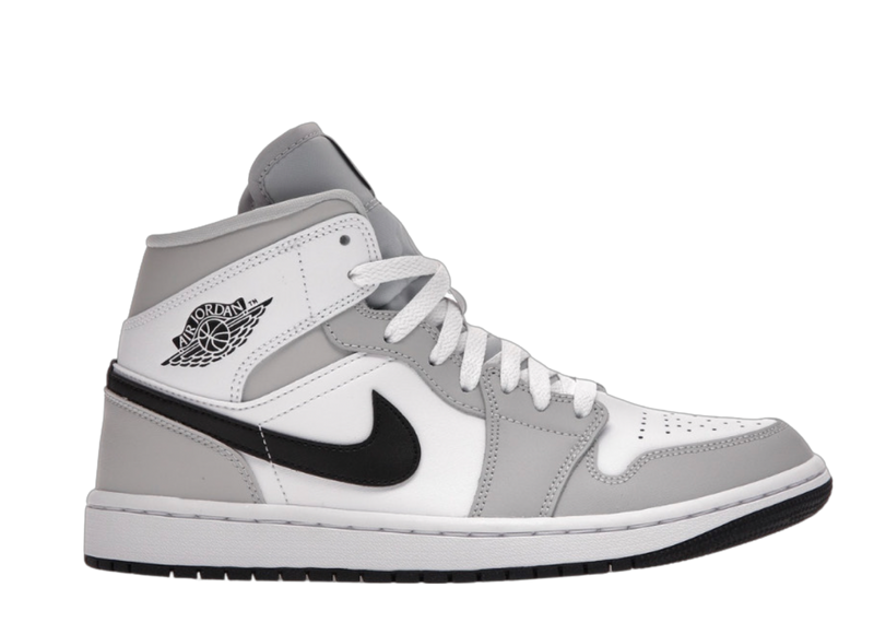 jordan 1 mid grey fog black white