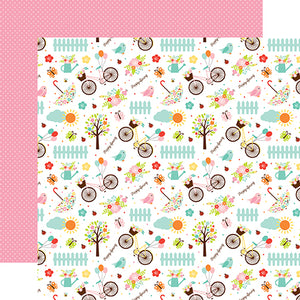 Echo Park Papers - Hello Spring - Happy Spring - 2 Sheets