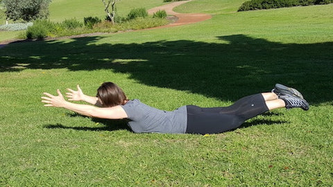 Yoga posture Locust