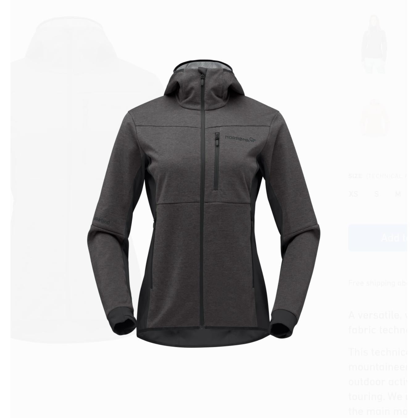 Falketind primaloft100 hood on sale jacket