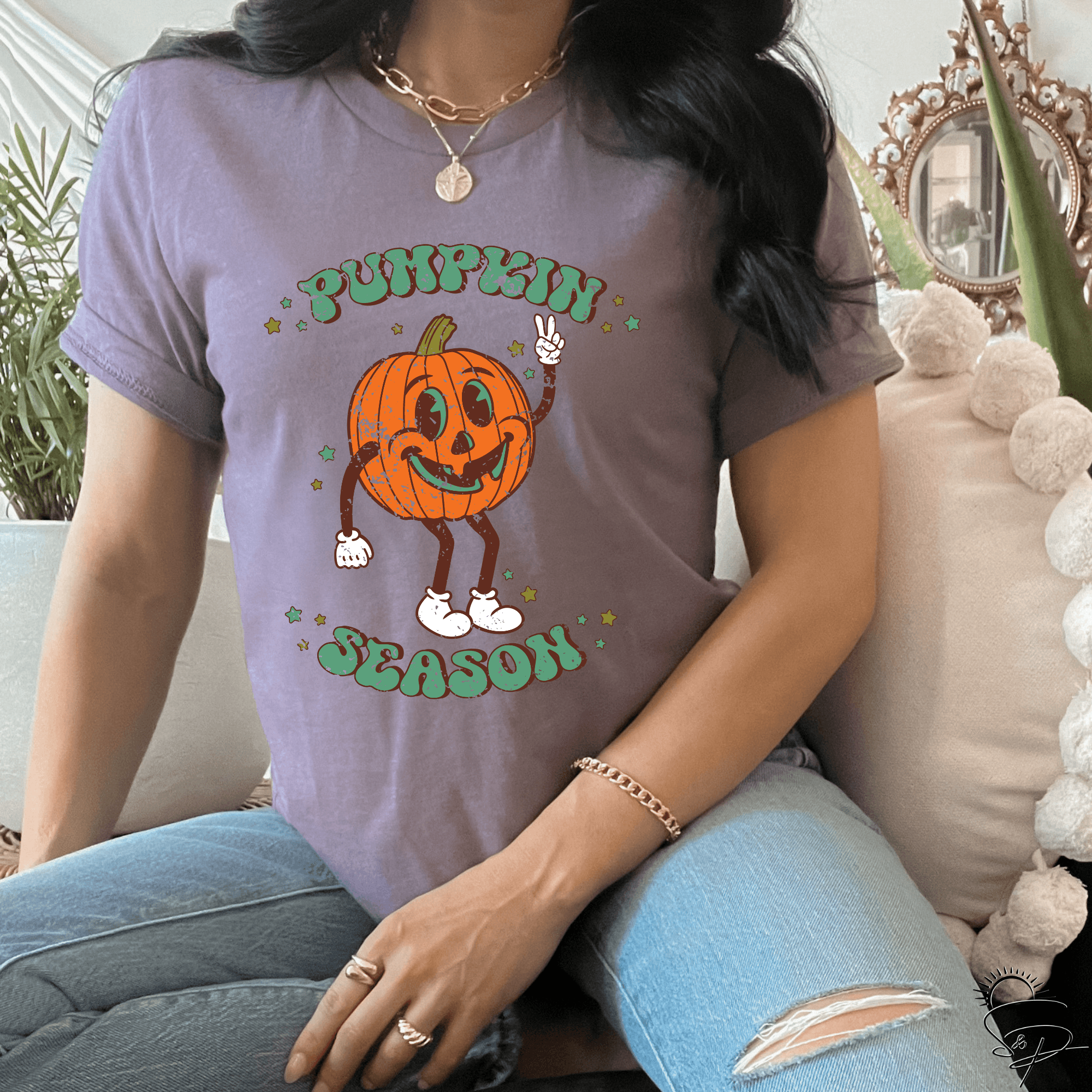Pumpkin Season-Distressed (Sublimation -OR- DTF/Digi Print) - Sublimation