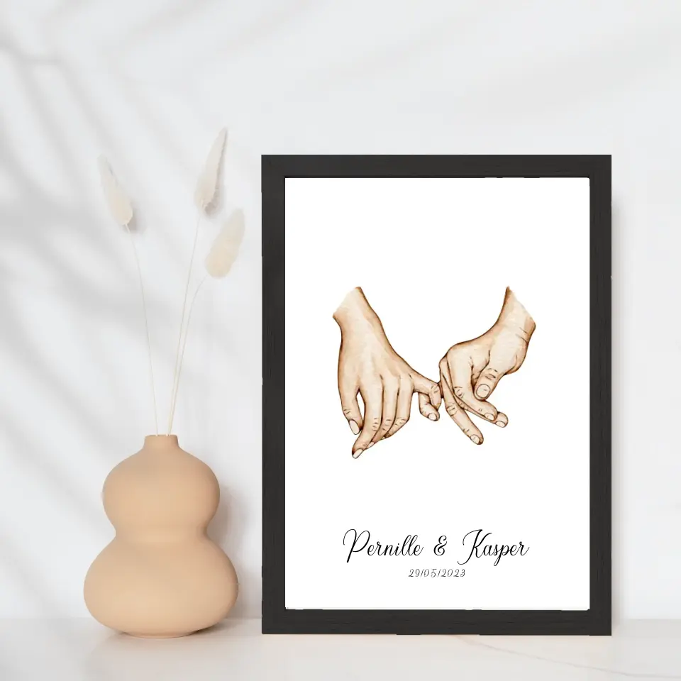 Love Hænder 8 Design Selv Plakat