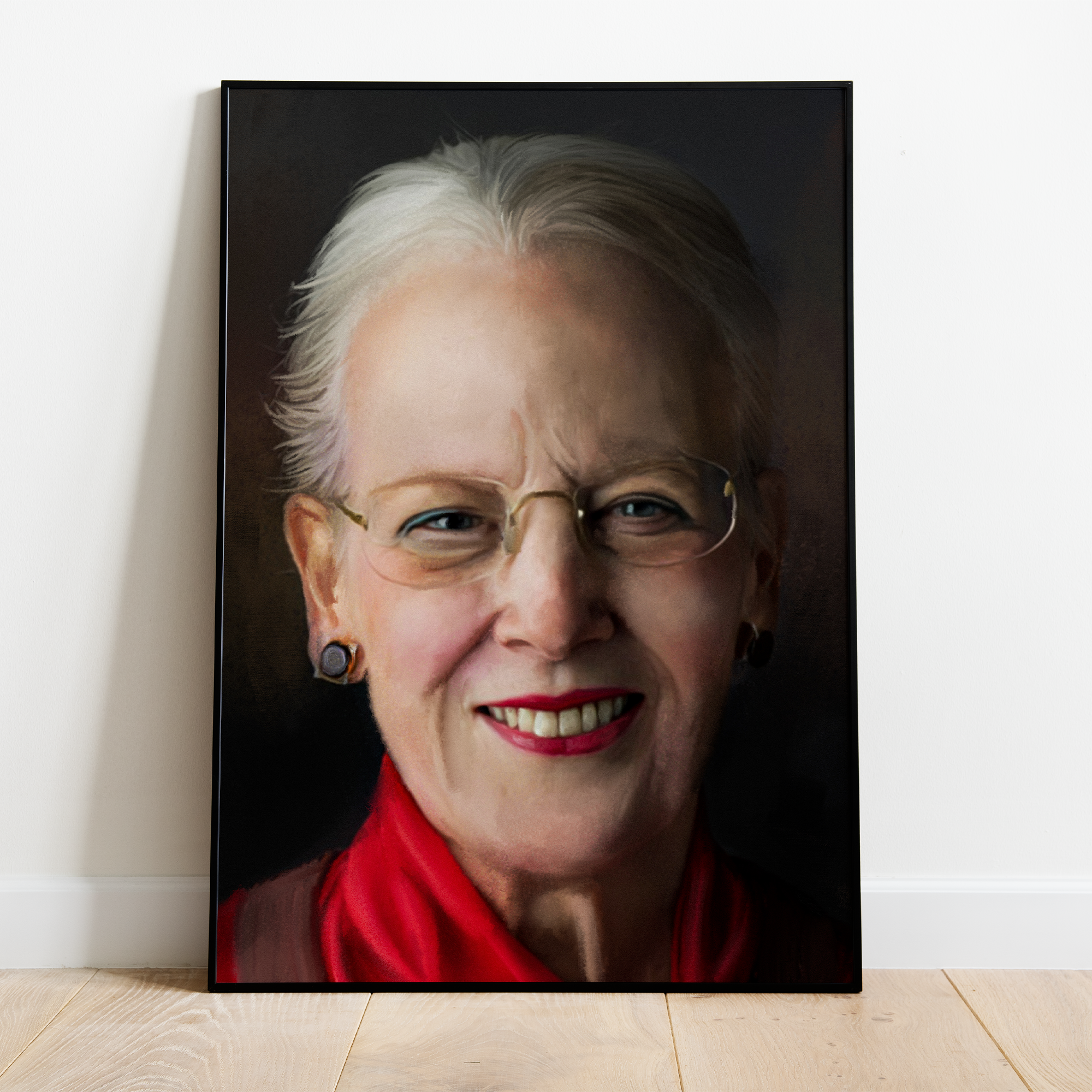 Billede af Maleri Plakat - Dronning Margrethe