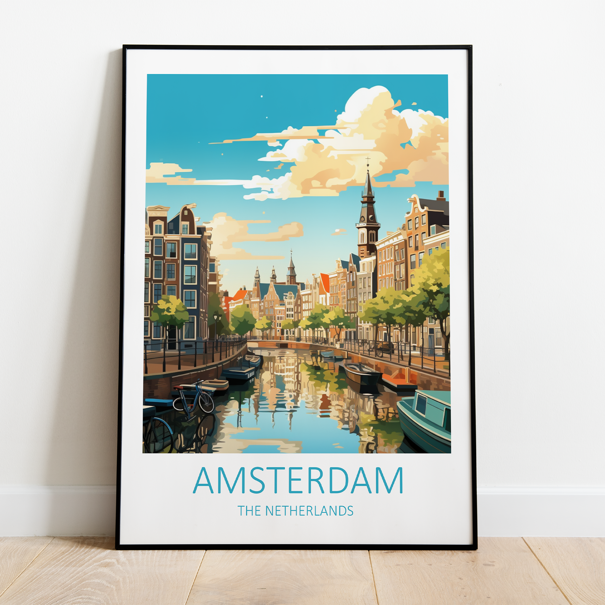 Billede af Amsterdam i Holland - plakat 4