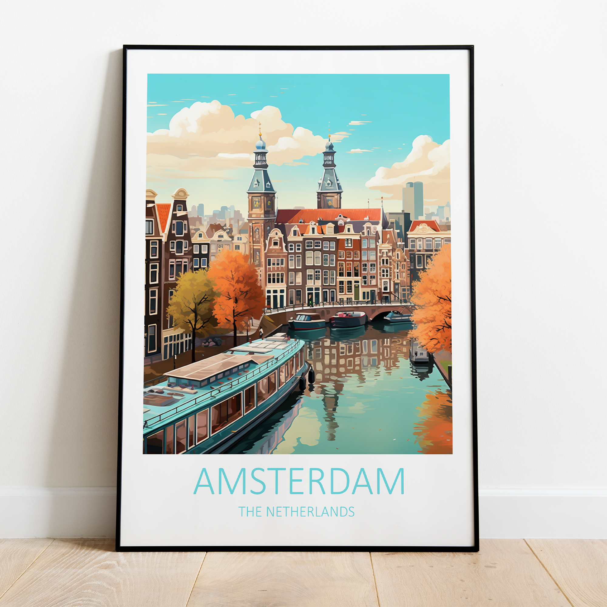 Billede af Amsterdam i Holland - plakat 2