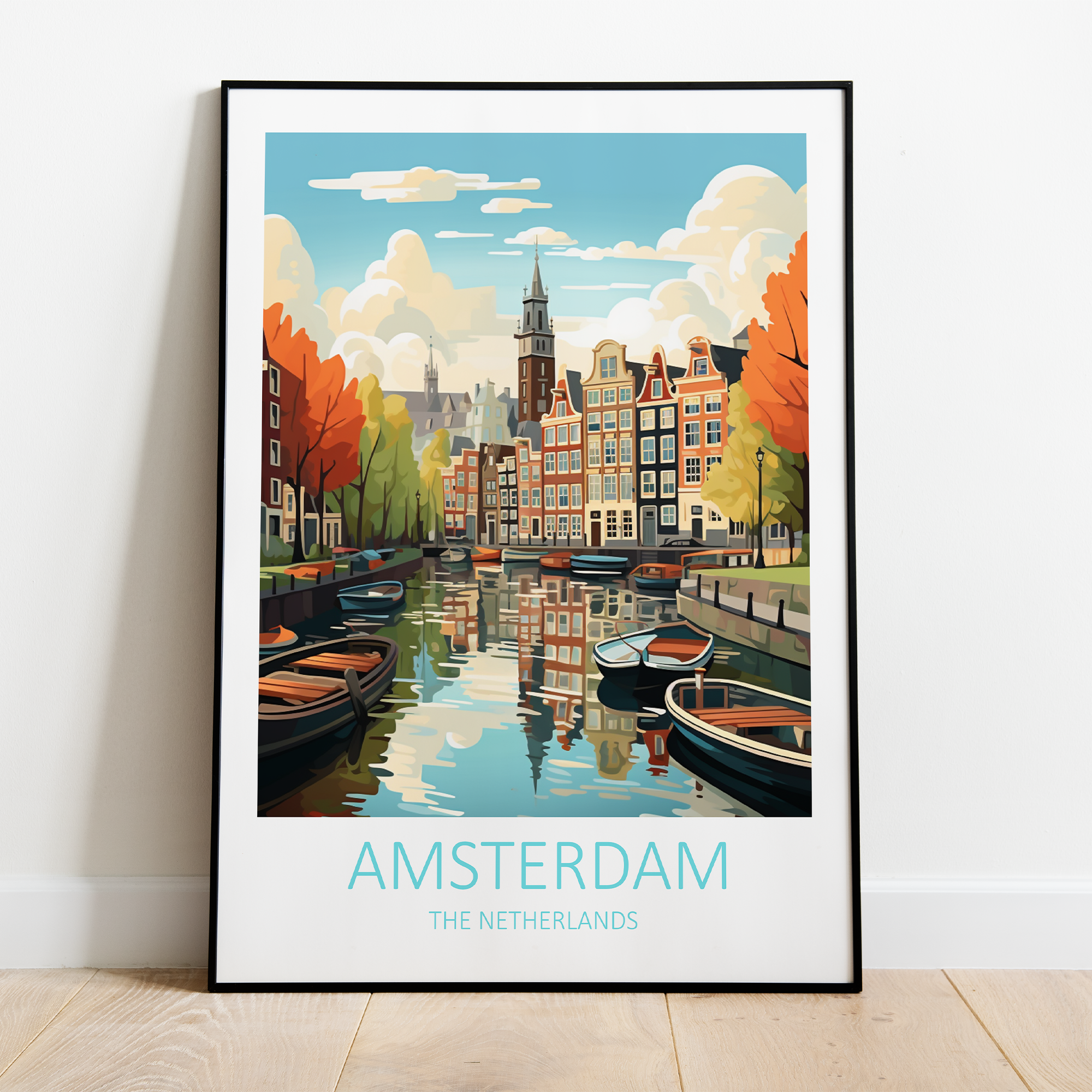 Billede af Amsterdam i Holland - plakat 3