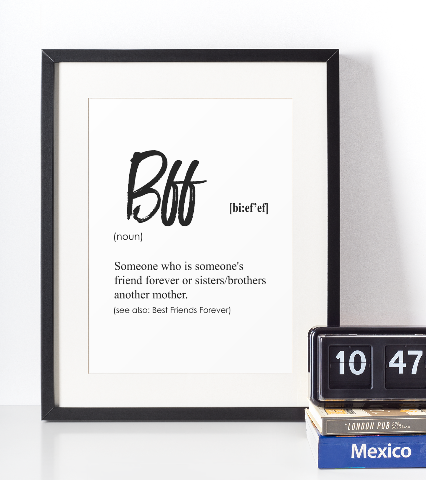 Billede af Bff definition plakat