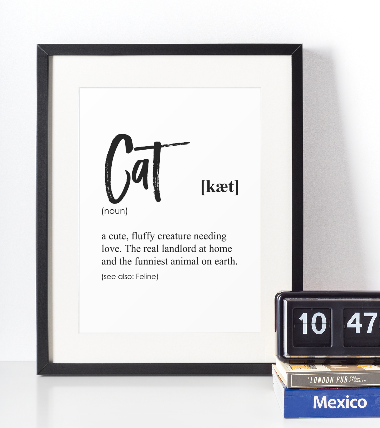 Billede af Cat definition plakat