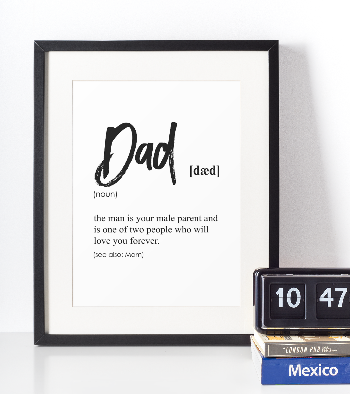 Billede af Dad definition plakat