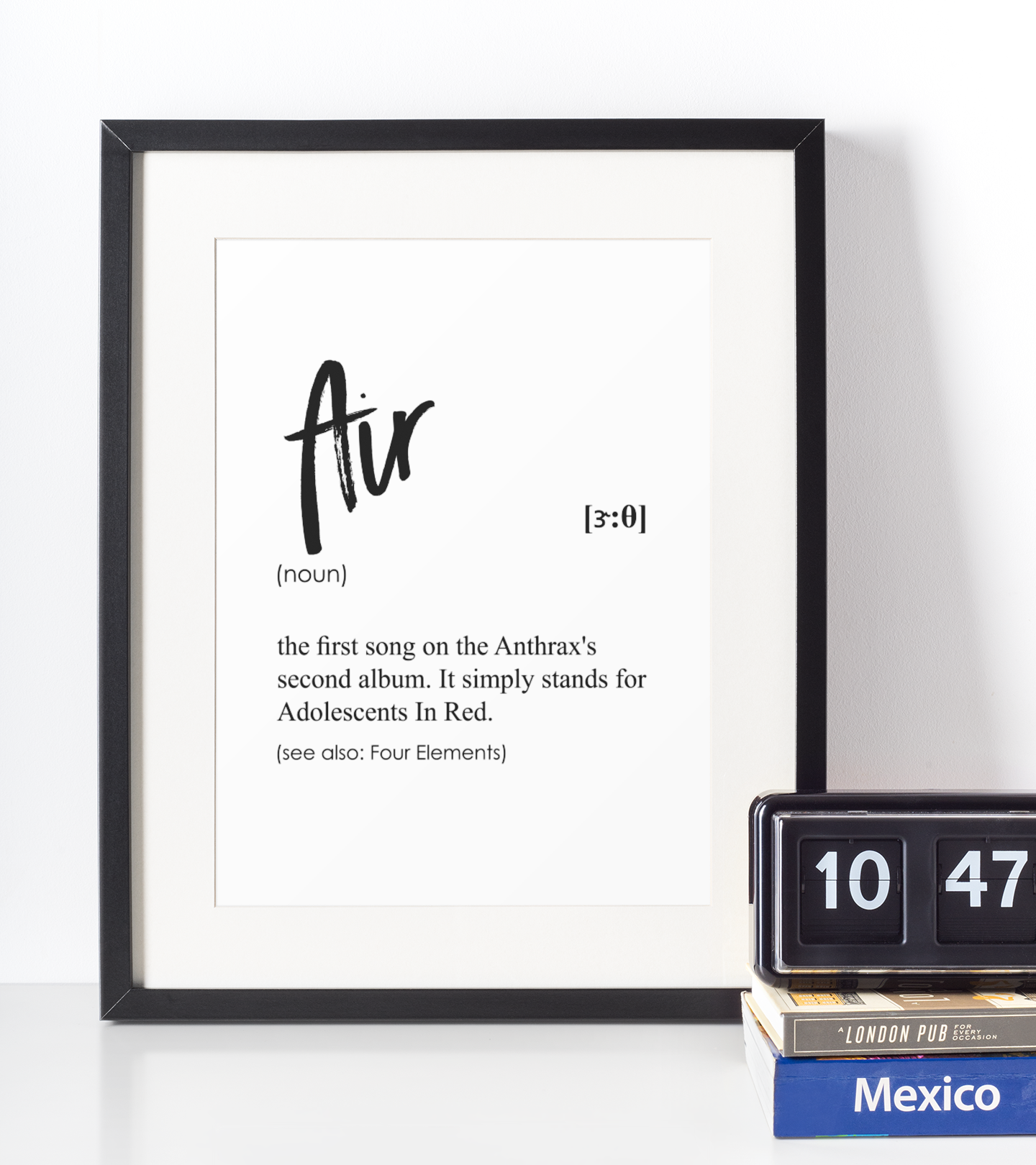 Billede af Air definition plakat