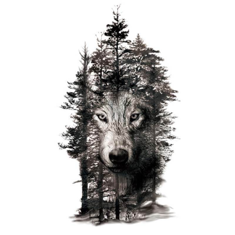 Forest Wolf Tattoo Wolf Hybrid