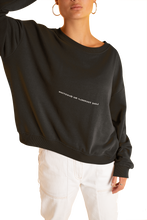 Load image into Gallery viewer, LYNQ Mirror-Reflection black crew neck