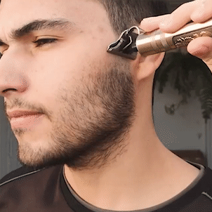 Máquina de cortar cabelo barbeiro profissional dragão elétrica bateria
