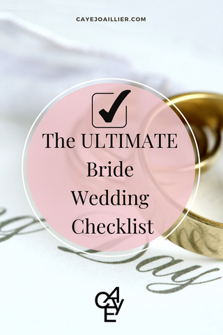 ultimate bride wedding checklist