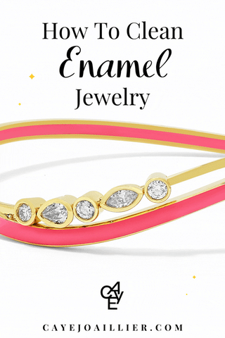 how to clean enamel jewelry