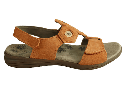 women’s comfortable brown sandals