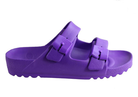 Scholl Bioprint Womens Bahia Comfortable Casual Slides Sandals