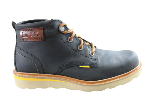 Caterpillar Jackson Mens Leather Comfortable Lace Up Boots